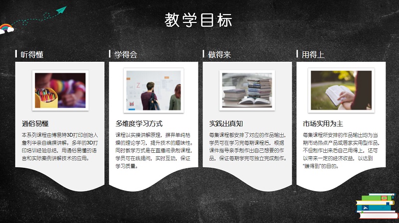 博易特3D打印個(gè)人創(chuàng)客系列課程 創(chuàng)客專業(yè)級(jí) 共10大章節(jié) 70集課程